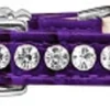 Beverly Style Rhinestone Designer Croc Dog Collar